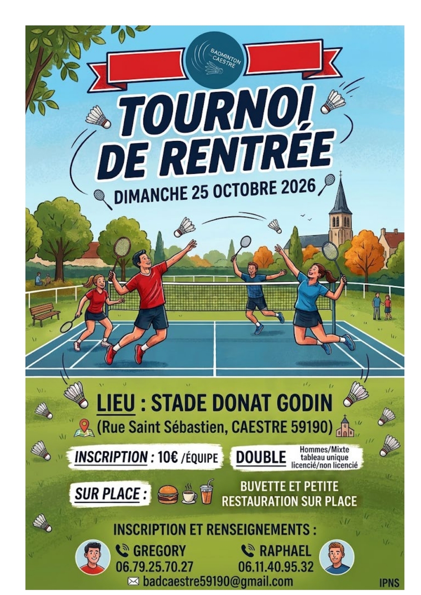 Tournois  adultes CAESTRE