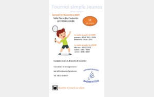 Le club de badminton de  Leffrinckoucke Tournois jeunes 