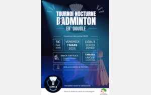 Le club de badminton Warhem Adultes en nocturne