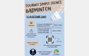 Le club de badminton de WARHEM son tournoi jeune 