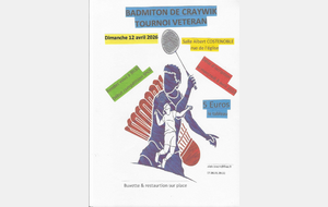 Le club de badminton de CRAYWICK  tournoi vétéran