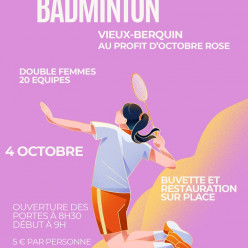 Tournois  adultes   réservé aux dames d'Octobre Rose!